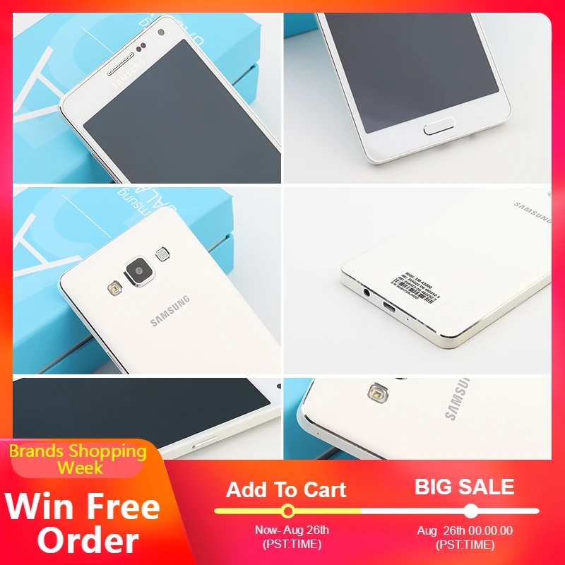 Разблокированный мобильный телефон samsung Galaxy A5 A5000 A500F 2015 4G LTE 5 0 &quotчетырехъядерный