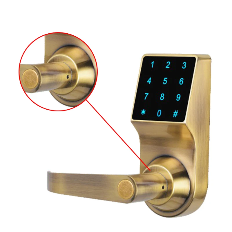 Контактная блокировка экрана пароль ключ дверной замок цифровая клавиатура