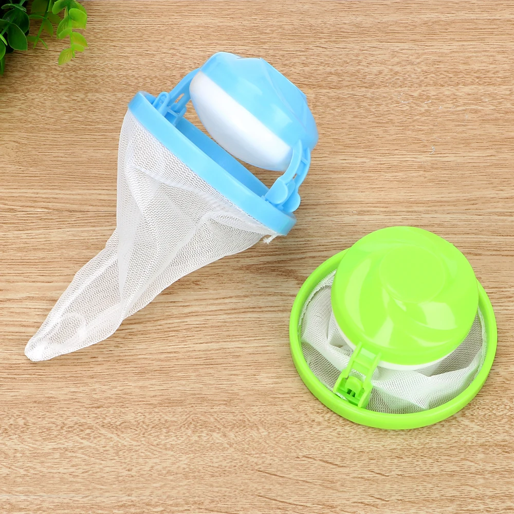 

Washing Machine Hair Remover Floating Lint Catcher Random Color Mesh Pouch Laundry Filter Bag Cleaning Clothes Ball