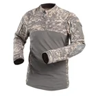 Мужская камуфляжная армейская рубашка с длинным рукавом, быстросохнущая