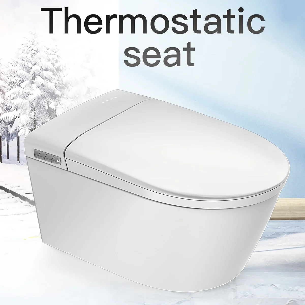 FOHEEL цельнокроеный умный электрический туалет удлиненный с дистанционным