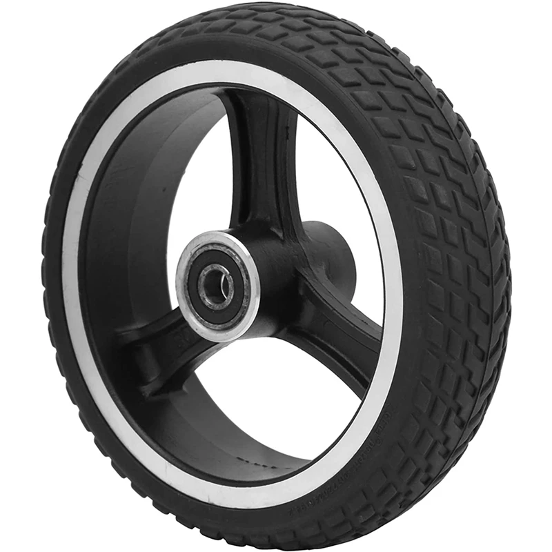 

HOT Electric Scooter Tire,6.5Inch Anti‑Skid Solid Tire Electric Scooter Wheel Electric Scooter Tire Replacement Accessory