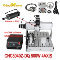 cnc 3040 z dq 3 axis cnc router engraver ball screw cutting milling drilling engraving machine mini cnc 3040 500w manufacturer