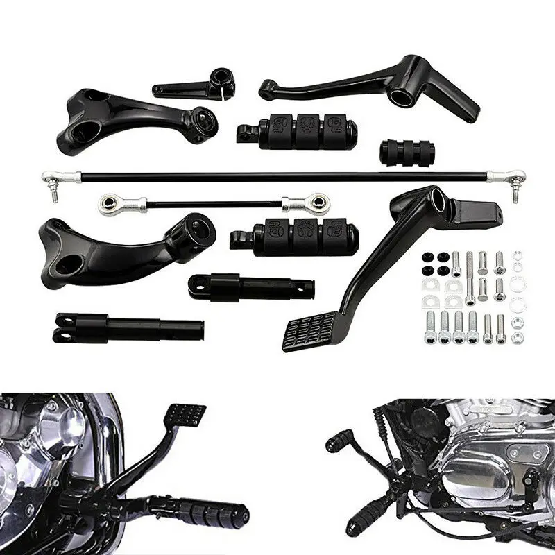 Подножки рычаги сцепления для Sportster XL883 XL883C XL1200L XL1200R сорок восемь подножка подставки для ног управление вперед 1991