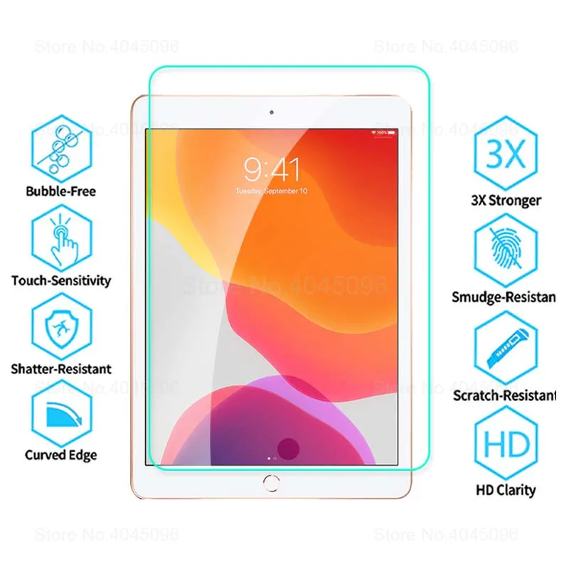 Закаленное стекло для iPad 10 2 2019 Защита экрана Apple 7 го поколения A2200 A2198 A2232 защитная