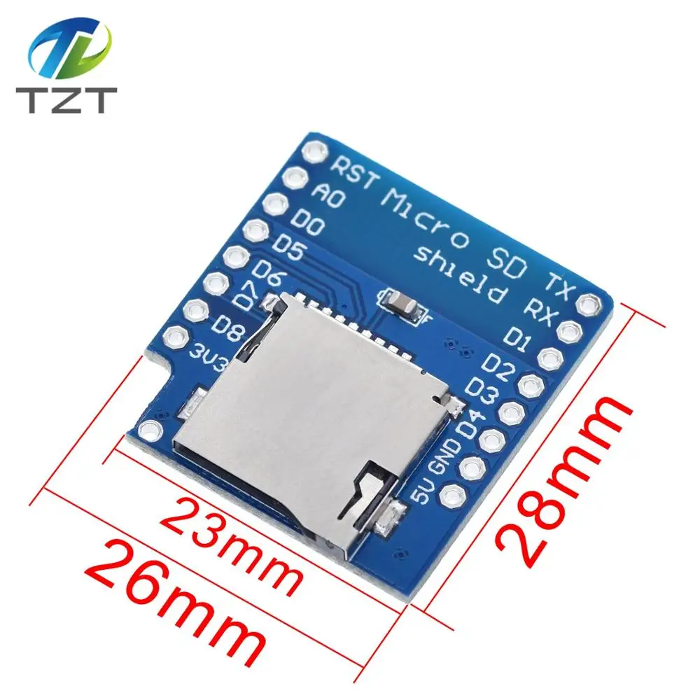 Щит для карты Micro SD WeMos D1 Mini TF WiFi ESP8266 совместимый беспроводной модуль Arduino |