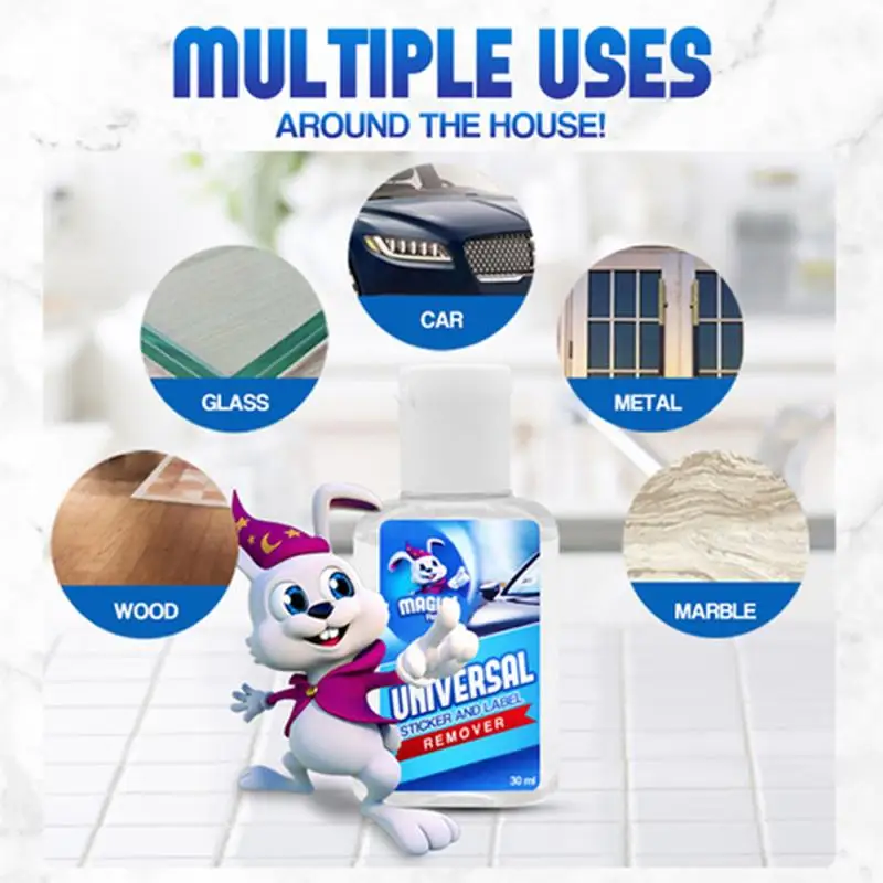 

1pc 30 Ml Universal Sticker And Label Stain Remover Double-sided Adhesive Cleaning Agent