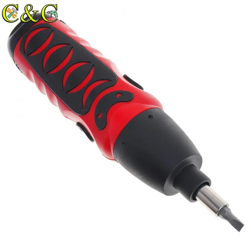6V Dry Battery Electric Screwdriver Cordless Mini Drill Repair Tool with Bidirectional Switch and 11 Bits for home Maintenance |