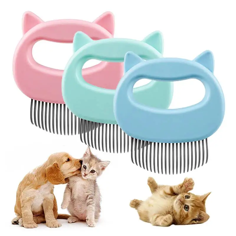 

ПЭТ Массажная щетка в форме ракушек ручкой для домашних животных Уход за лошадьми массажное средство для удаления свободные волосы только ...