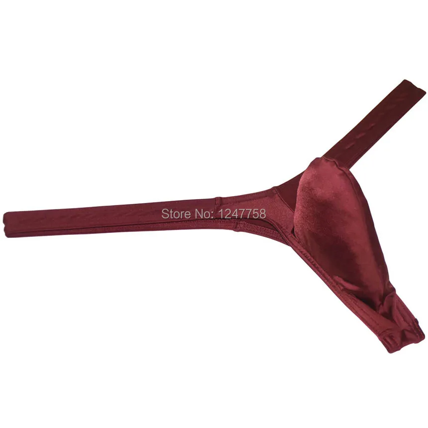 Нижнее белье мужское с низкой посадкой стринги трусы танга карманом микро шорты