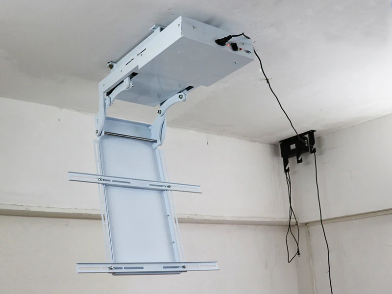 2021 Новый Скрытый удобный дизайн для потолочного ТВ моторизованный откидной