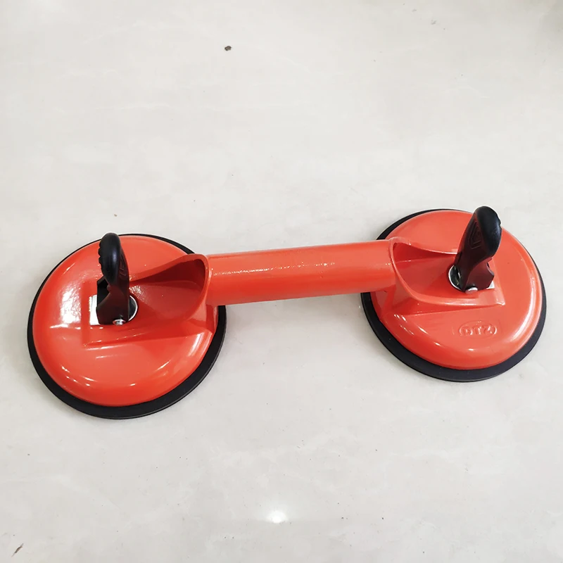 Вакуумная присоска из алюминиевого сплава с двойным зажимом стеклянная