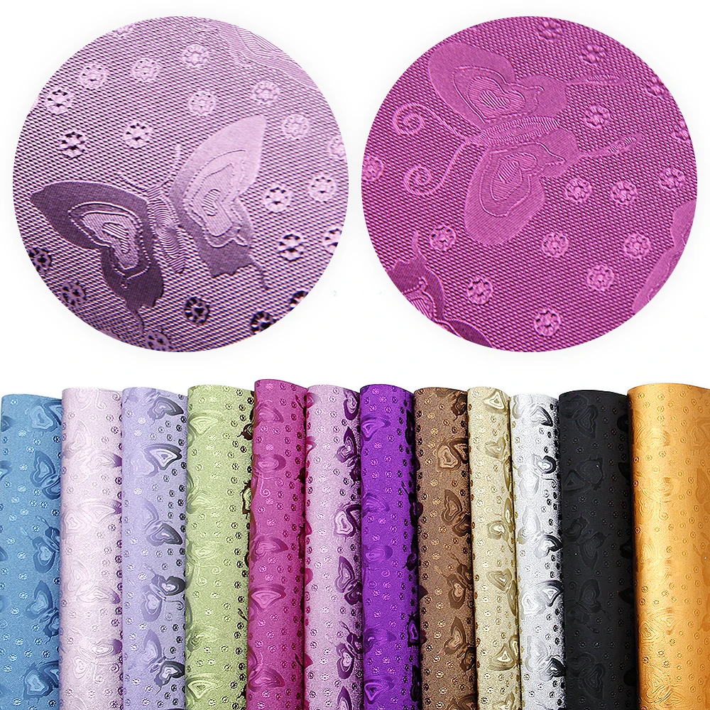 20*33 см тканевые листы из искусственной кожи в горошек с бабочкой для изготовления