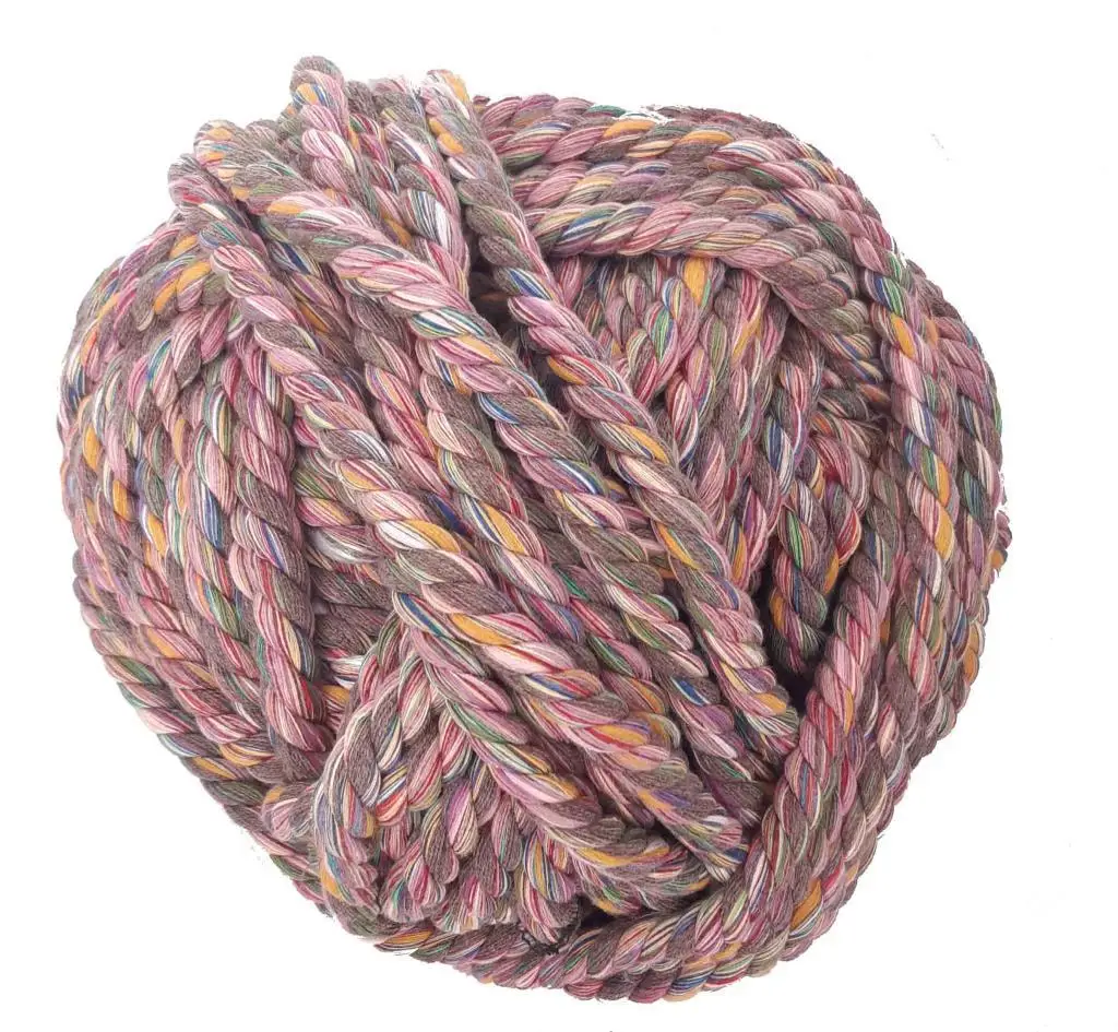 5 метров 3 поворота мраморный ремешок цветная веревка радужная макраме 12 мм