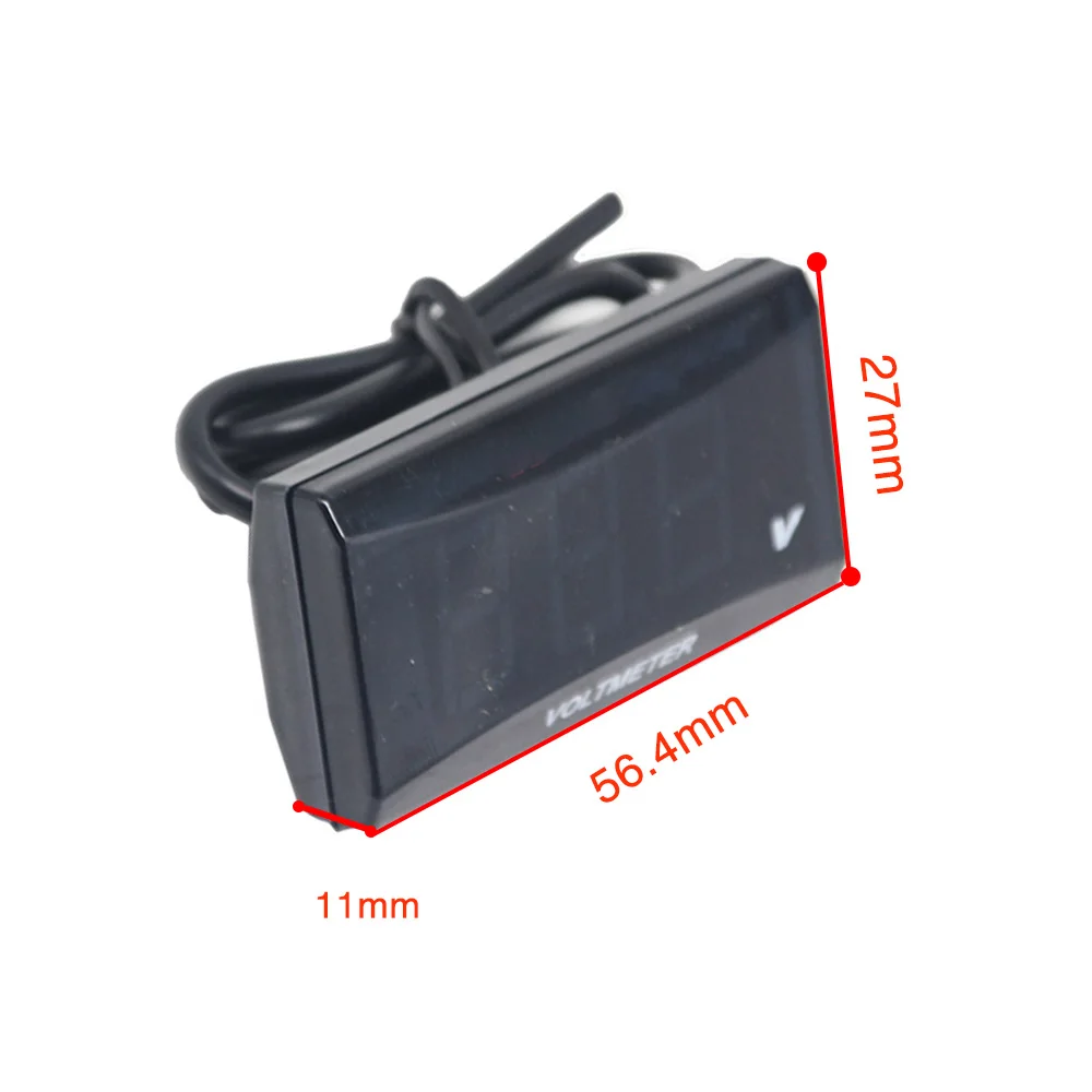 Вольтметр для мотоцикла Alconstar KOSO светодиодный цифровой дисплей мини измеритель