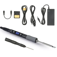 sequre sq d60b mini electric soldering iron led digital display intelligent soldering iron kit with 19v power supply adapter