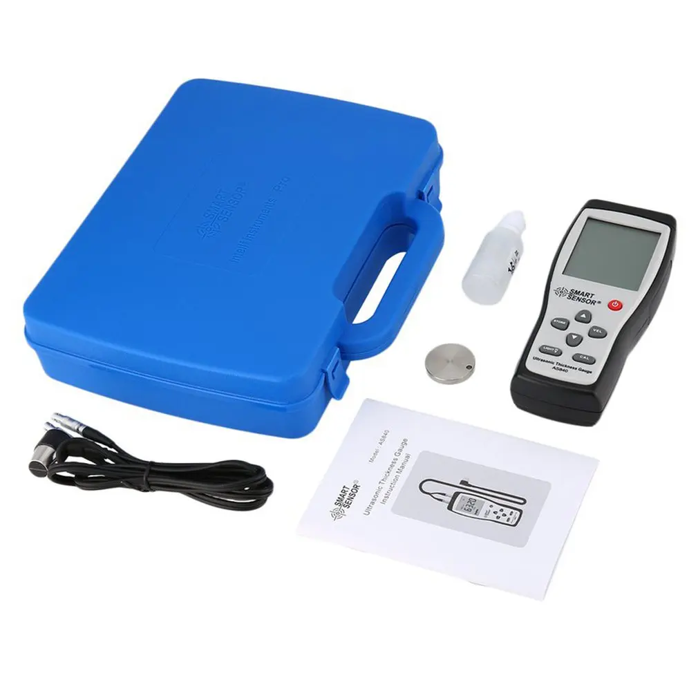 Цифровой ультразвуковой толщиномер измеритель скорости звука металла с