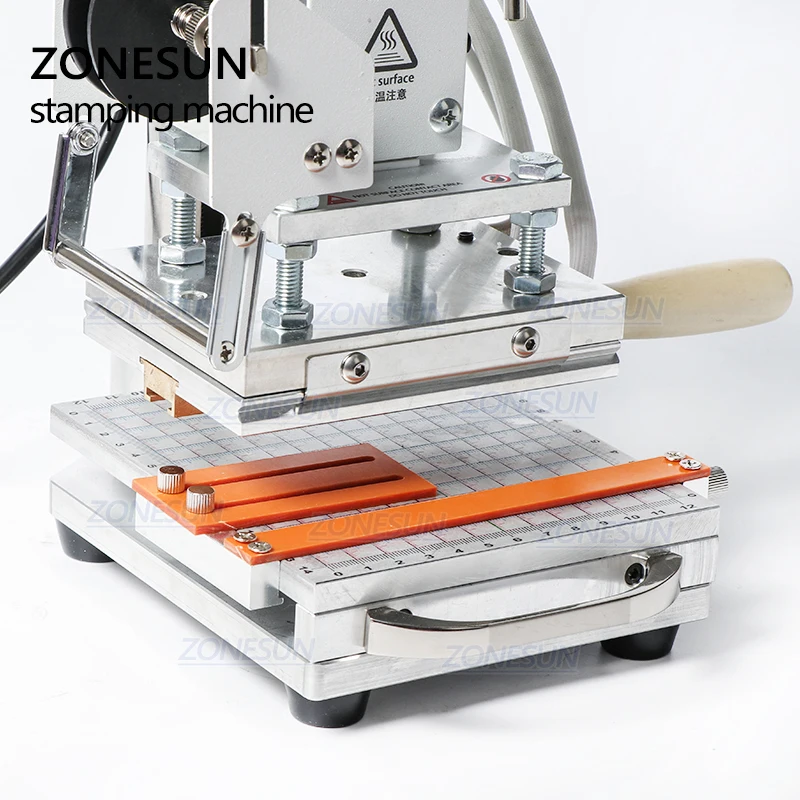ZONESUN ZS110 машина для горячего тиснения фольгой кожи тиснение бронзирующий инструмент для дерева ПВХ бумаги DIY скользящий Рабочий стол цифровой