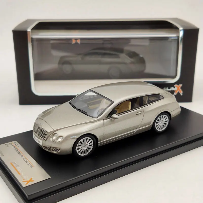1/43 Премиум X для Ben ~ ley Continental Flying Star 2010 Silver PR0470R резиновые модели автомобиля