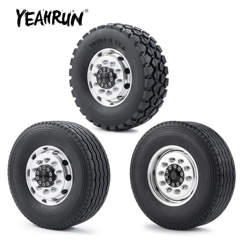 Передний колесный обод YEAHRUN CNC из металлического сплава с резиновыми шинами 28/30 мм