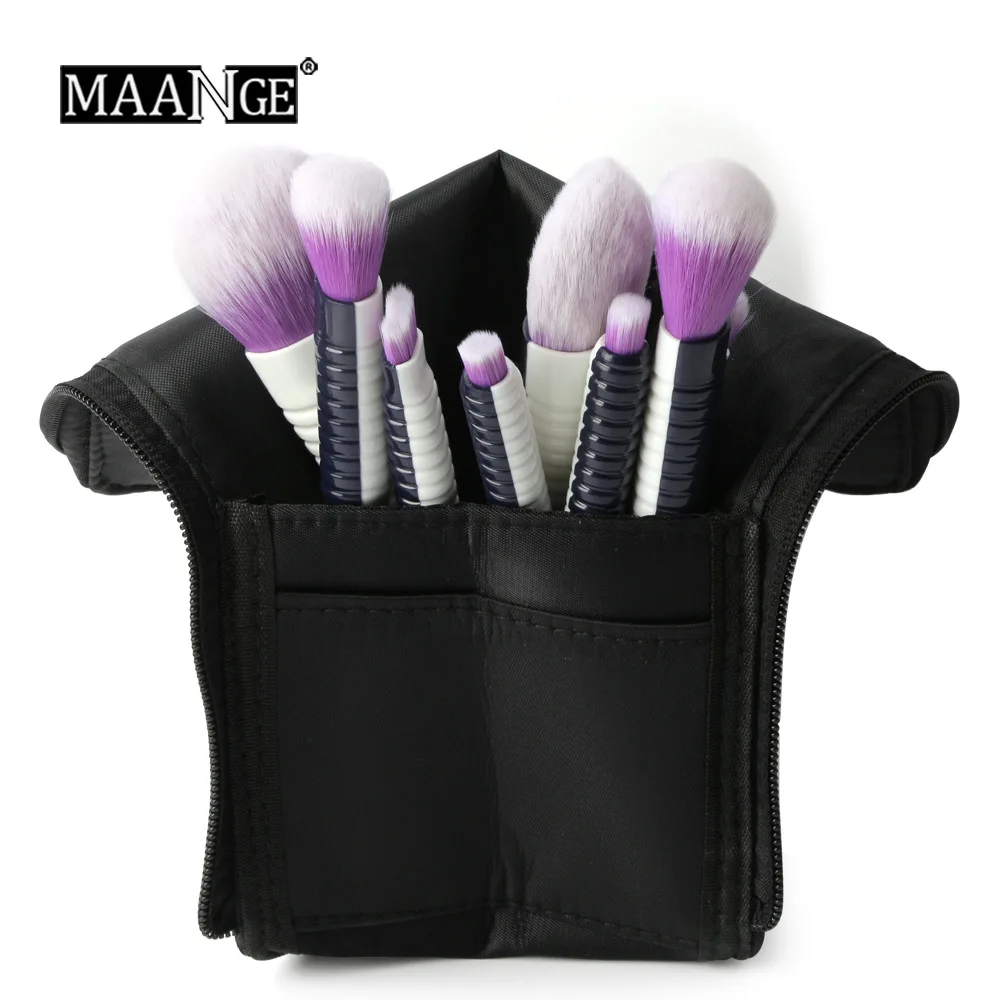 Factory Direct MAANGE New 9 Small Waists Cosmetic Brush Makeup Tools with Bag Foundation Blending | Красота и здоровье