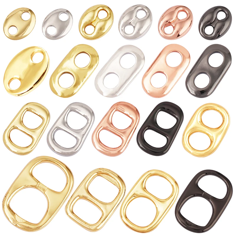 

Pig nose Soda Cap Twin Hole brass metal connect attachment , gold plated colour , fashion trendy handmade jewelry findings , 1pc