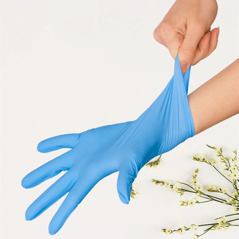 

100pcs Disposable Gloves Latex Nitrile Rubber Gloves Kitchen Dishwashing Work Garden Gloves Left And Right Hand Universal Gloves