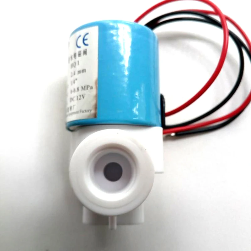 12/24V DC электромагнитный клапан G1/" HQV1 Пластик нормально замкнутый 2 Way 0-120PSI 0-0.8MPa миниатюрный Электрический соленоид клапан
