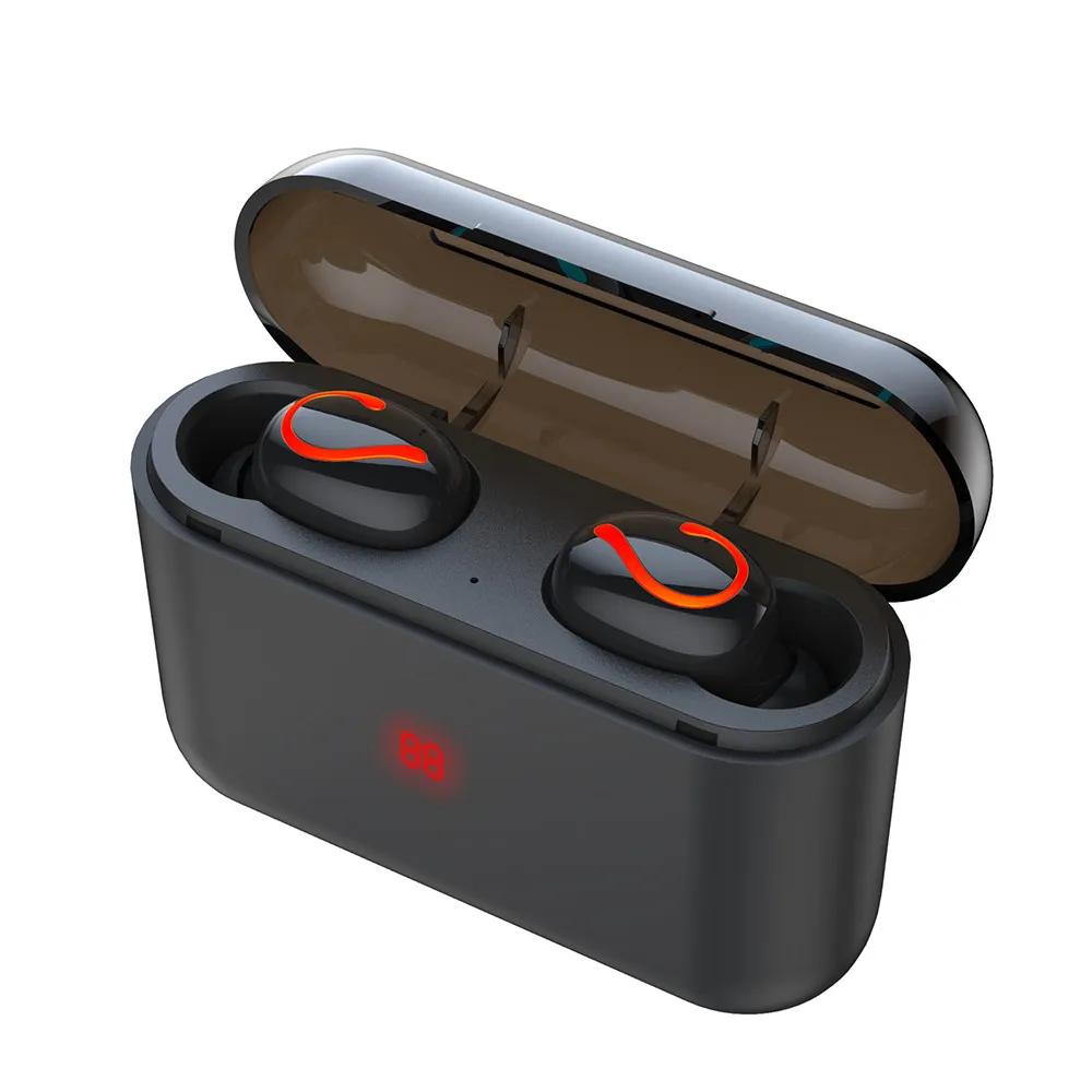 HBQ Q32 TWS гарнитура беспроводные наушники Bluetooth 5 0 с микрофоном мини со светодиодным