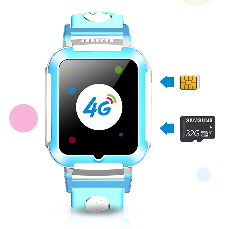 Смарт часы 4G GPS WIFI отслеживание видеозвонков SOS голосовой чат детские уход за