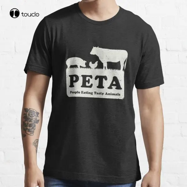 Peta-persone che mangiano gustosi animali (bianco) t-Shirt Tee Shirt