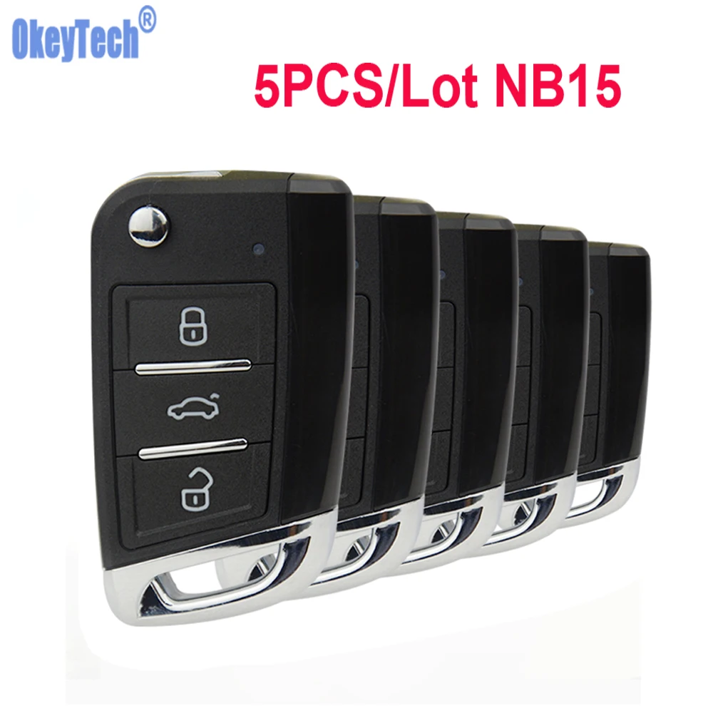 

OkeyTech 5Pcs/Lot KEYDIY B NB Series B15 NB15 3 Buttons MQB Style Multi-functional Remote Key for KD900 KD900+ URG200 KD-X2