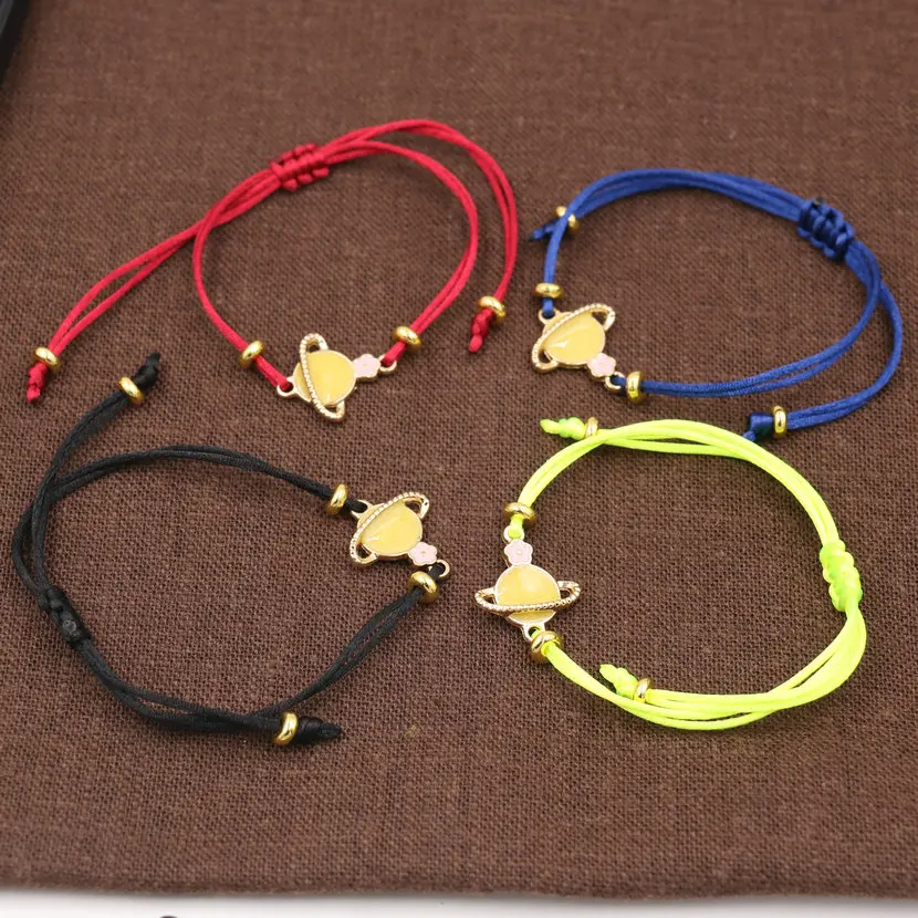 Счастливая красная веревочная нить струны кос для женщин браслет золото Цвет