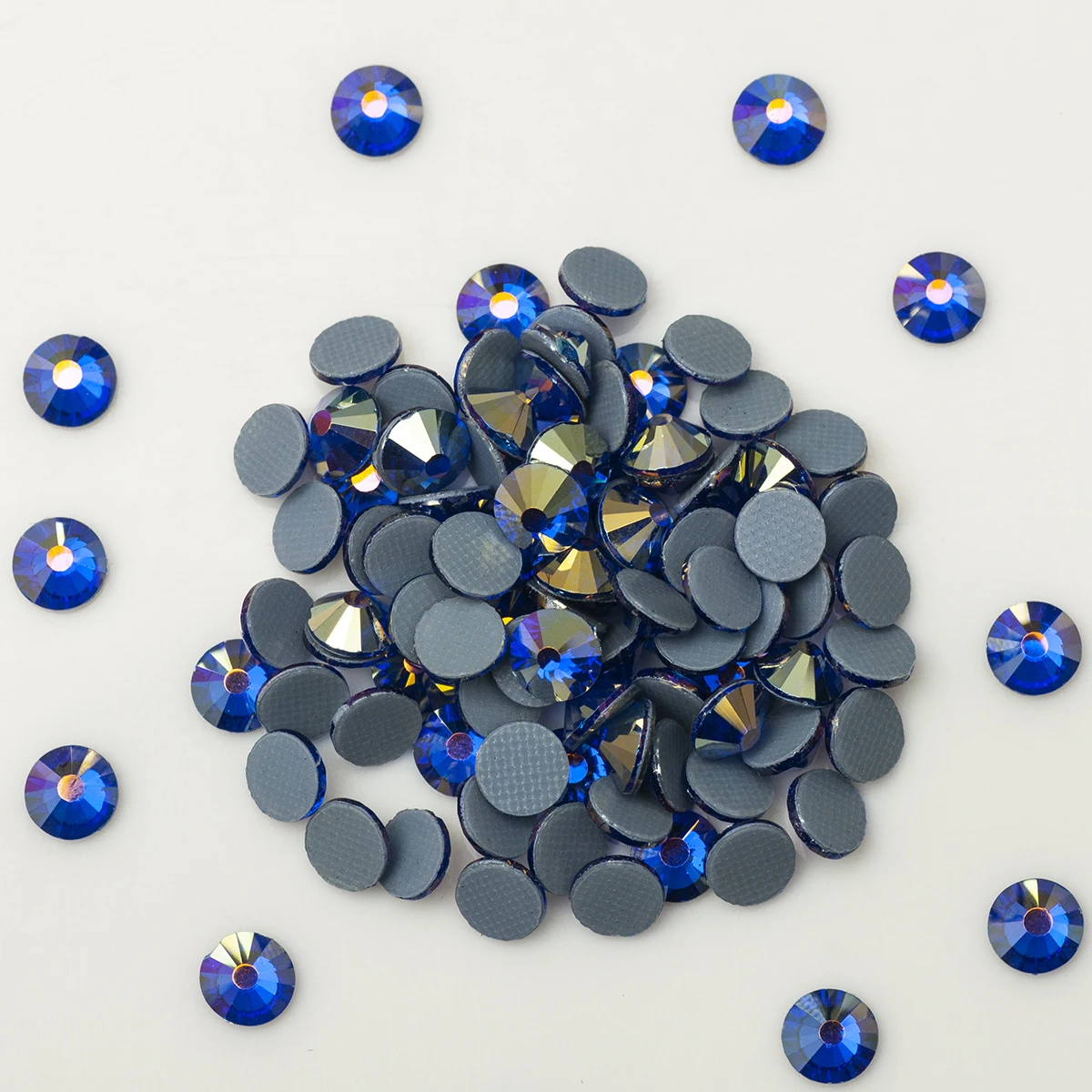 YANRUO Sapphire AB Rhinestones Hot Fix Glass Heat Iron on Vestidos Crystal Beads DIY Craft Stones | Дом и сад