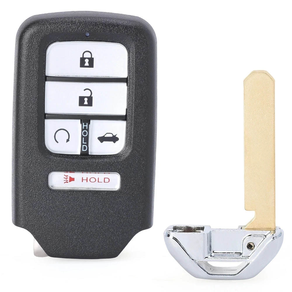 keyecu oem part keyless prox smart remote car key fob 5 buttons 433mhz 4a chip for honda accord 2018 2019 2020 cwtwb1g0090 free global shipping