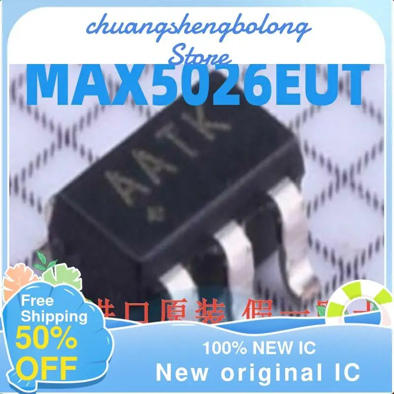 

10-200PCS MAX5026EUT MAX5026EUT+T AATK SOT-23-6 New original IC