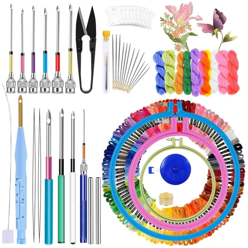 Nonvor 156 шт. игла для вышивания нитки с перекрестными стежками кольца набор игл
