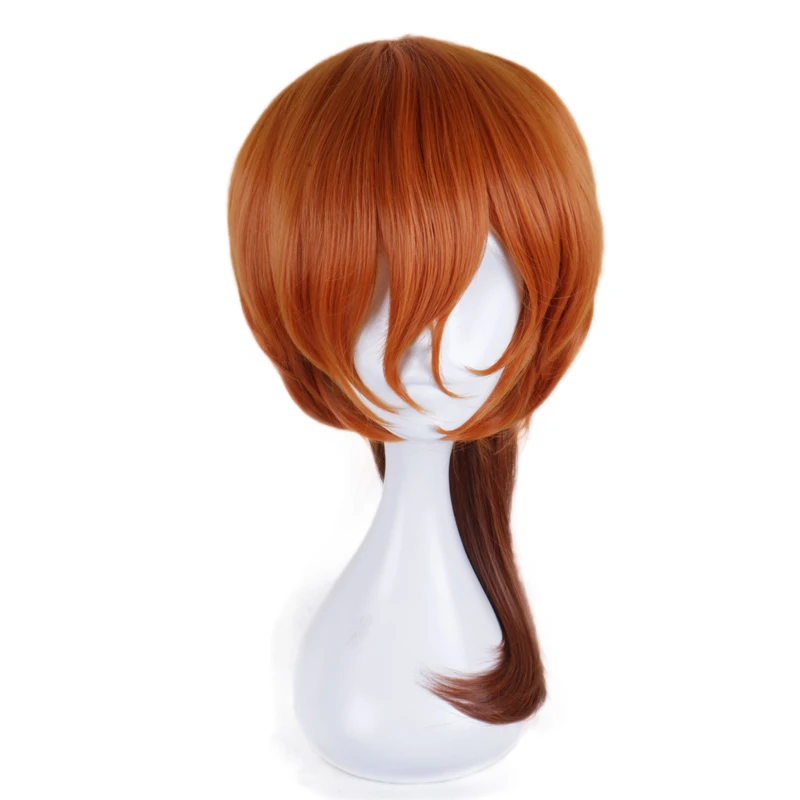 

Anime Bungo Stray Dogs Chuya Nakahara Chuuya Orange Wig Cosplay Costume Heat Resistant Synthetic Hair Party Cosplay Wig +Wig Cap