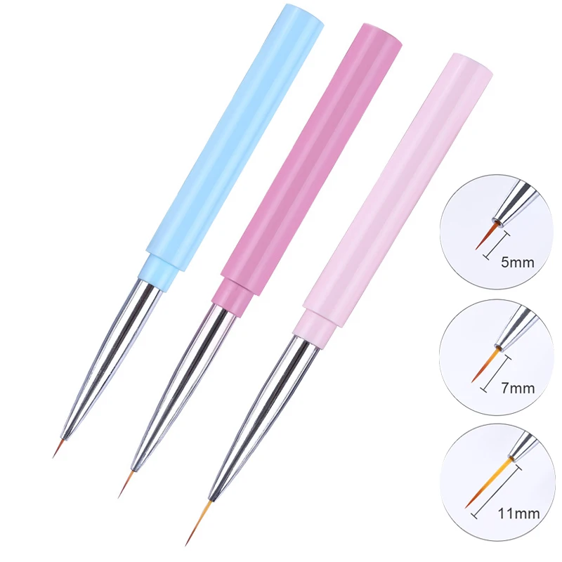 Акриловая кисть для дизайна ногтей ультра-тонкая ручка черчения французских