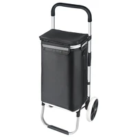 folding shopping cart for groceries heavy duty stair climber hand truck metal utility trolley dolly foldable waterproof bag