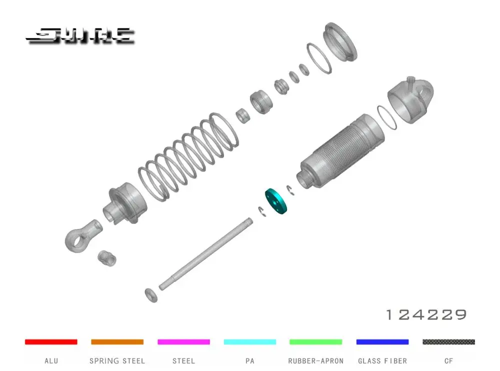 Кмпс DK4 124222 шок поршни 12*2 0 * 2HOLE-CNC | Игрушки и хобби