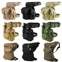 tactical molle drop leg bag waterproof men military waist pack quick release belt edc fanny pack hunting cycling accessories