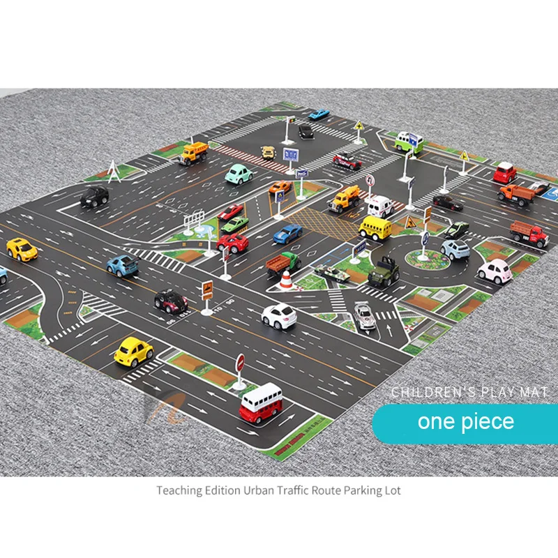 Обучающий детский игровой коврик водонепроницаемый складной для ползания по