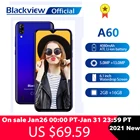 Blackview 2021 Новый A60 2 ГБ + 16 Гб Смартфон 4080 мАч Android 10 мобильного телефона 6,1 