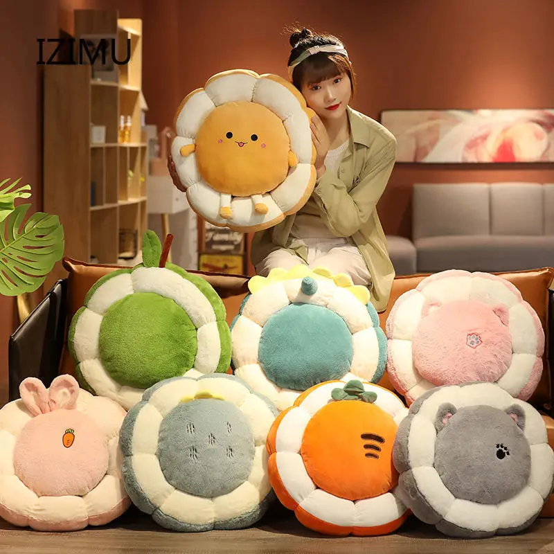 

Japanese Style Futon Cushion Bedroom Floor Butt Cushion Tatami Cushion Sitting Pier Lazy Pu Cushion Bay Window round Cushion