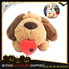 2021 игрушка для домашних животных, собак, плюшевая игрушка, удобная поведенческая тренировочная помощь, игрушка с подогревом и сердечным ритмом, успокаивающая плюшевая кукла для сна