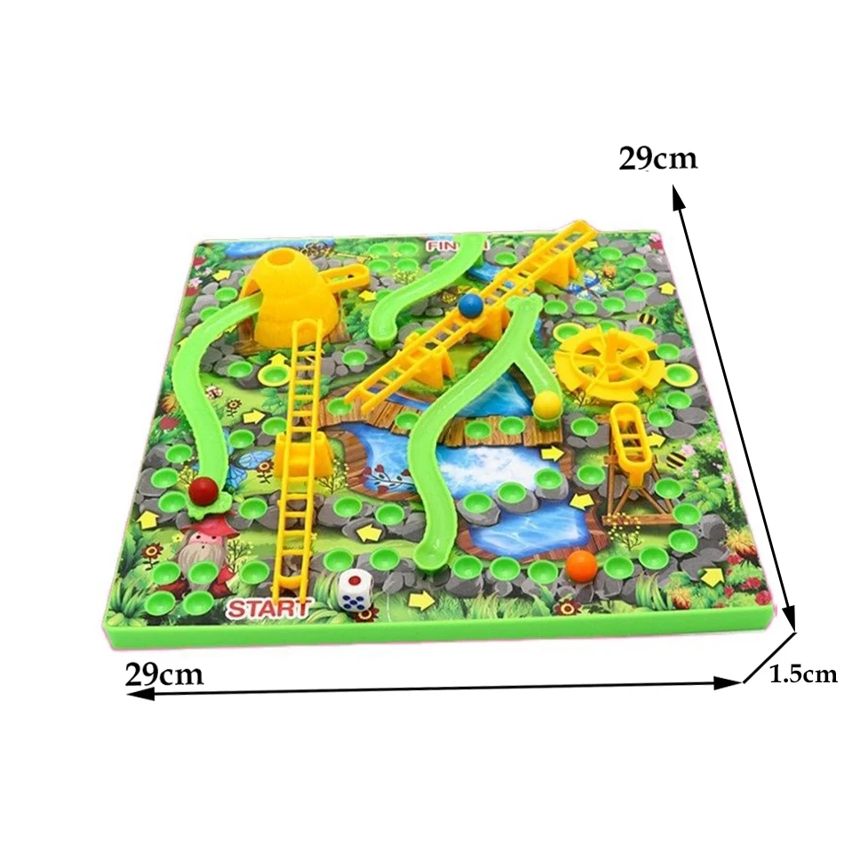 3D Snake Ladders Board Game Flight Chess Parent-child Interactive Family Party Games Educational Toys For Children Gifts | Игрушки и