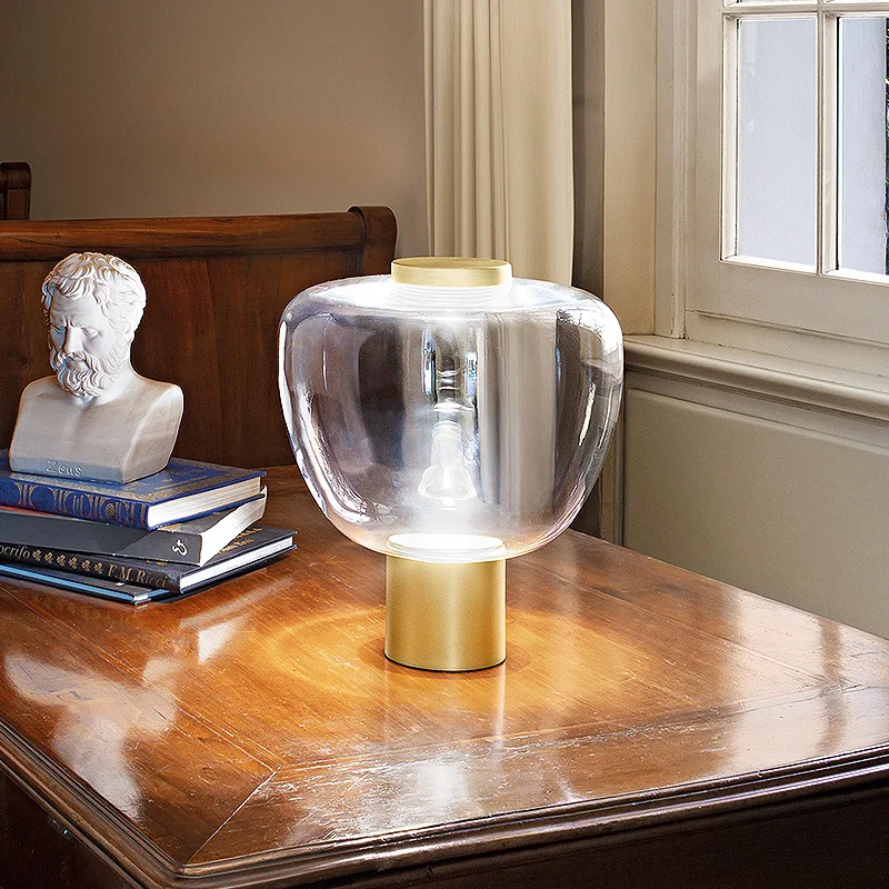 

PostModern Designer Table Light Luxury Pink Children's Room Table Lamp Creative Hotel Living Room Soft Nordic Glass Bedside Lamp