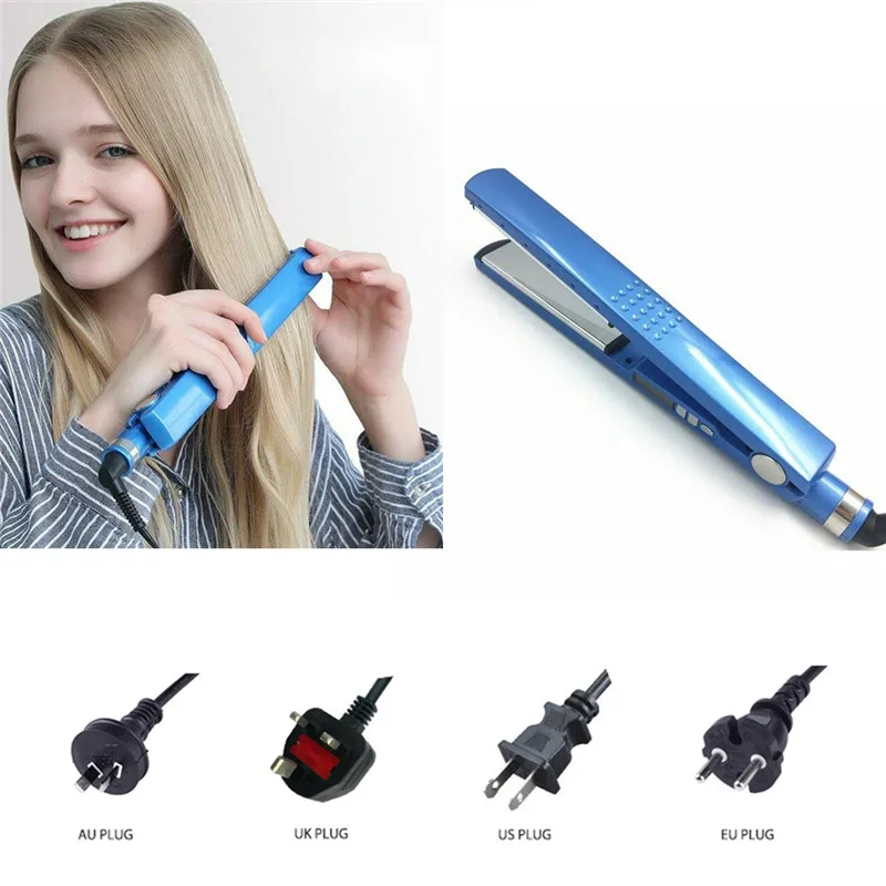 Горячая Профессиональная выпрямитель для волос плоский Утюг Паровая салонная