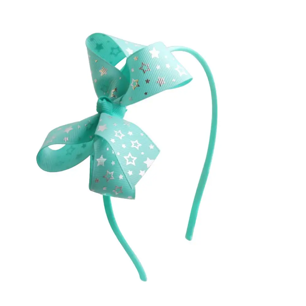 Legion blue headband Meimile лента для волос s для девочек Луки ленты волосы группы детей красивый бант аксессуары для волос подарок на день рождения - Цвет: Legion blue headband
